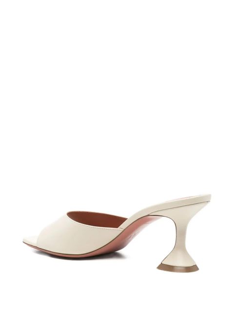 Amina Muaddi 70mm Lupita heeled mules - Neutrals