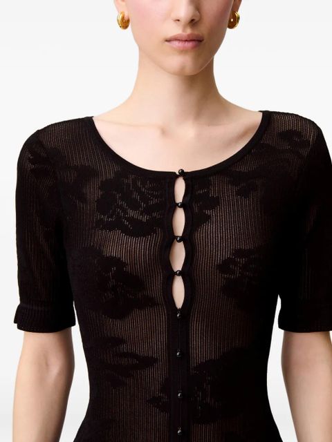 Claudie Pierlot button-fastening mini dress - Black