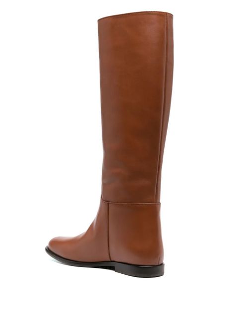 ETRO debossed-logo leather boots - Brown - zdjęcie produktu nr 2