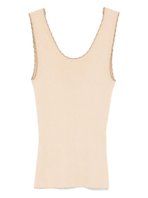 ZIMMERMANN Ascension Scallop tank top - Neutrals - zdjęcie produktu nr 1