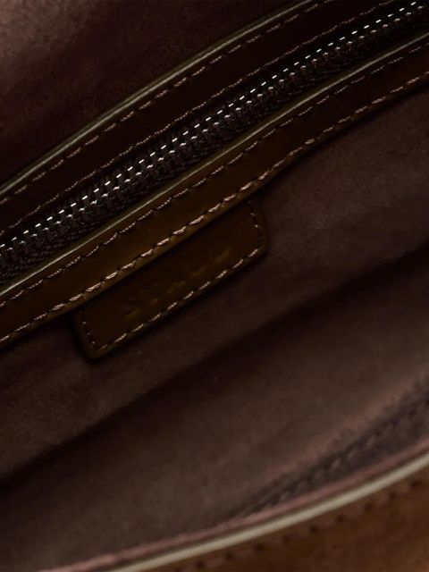 STAUD x HARLOW buckle shoulder bag - Brown