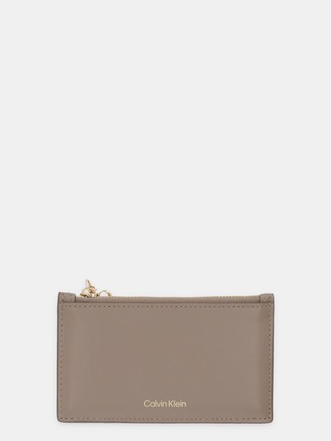 Calvin Klein portfel skórzany damski kolor beżowy LV04F1076G - zdjęcie produktu nr 1