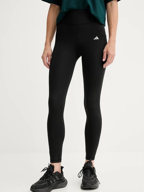 adidas Performance legginsy treningowe Optime damskie kolor czarny gładkie JM3067 - zdjęcie produktu nr 1