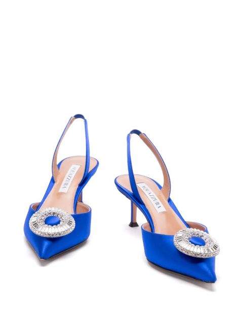 Aquazzura 50m Crystal Hoop Sling pumps - Blue - zdjęcie produktu nr 2