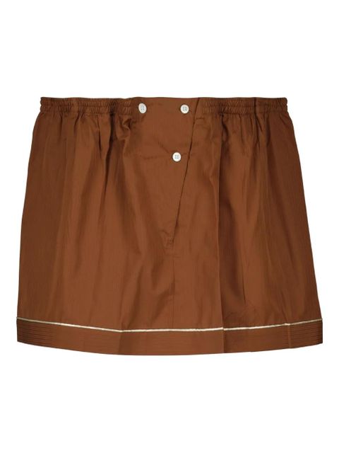 Prada button-fastening mini skirt - Brown - zdjęcie produktu nr 1