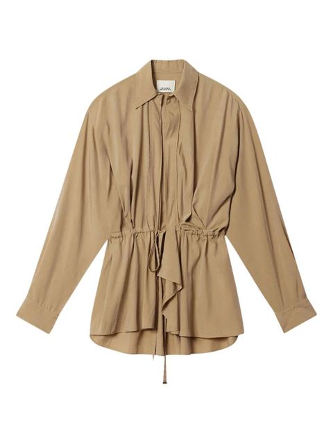 ISABEL MARANT Keren drawstring detail jacket - Neutrals - zdjęcie produktu nr 1