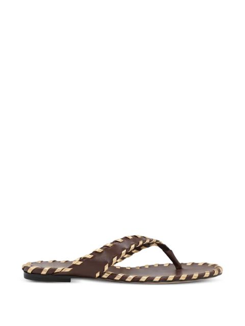 Gianvito Rossi braided leather sandals - Brown - zdjęcie produktu nr 1