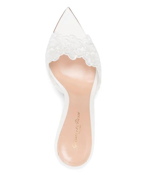 Gianvito Rossi 95mm Yvonne mules - White