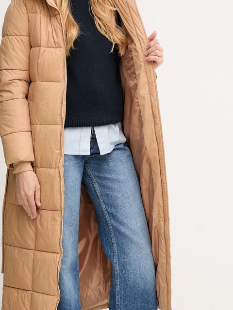 Gaudi kurtka kolor brązowy zimowa 521BD35011