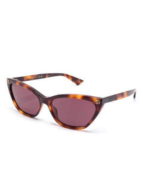 Gucci Eyewear cat eye-frame sunglasses - Brown - zdjęcie produktu nr 2