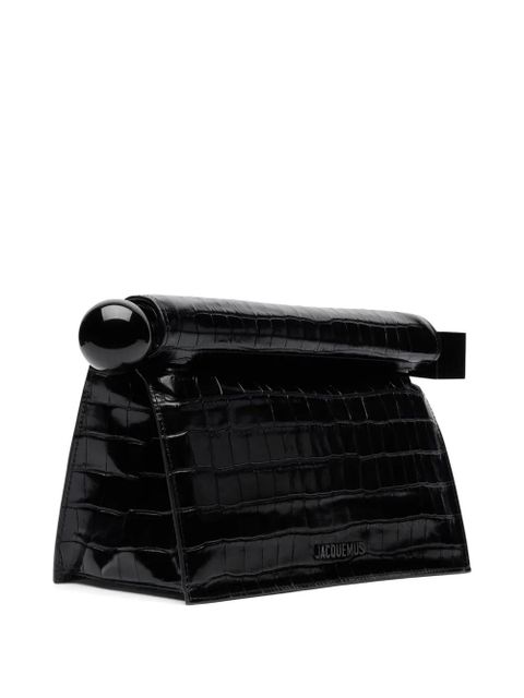 Jacquemus La Pochette Rond Carré clutch bag - Black