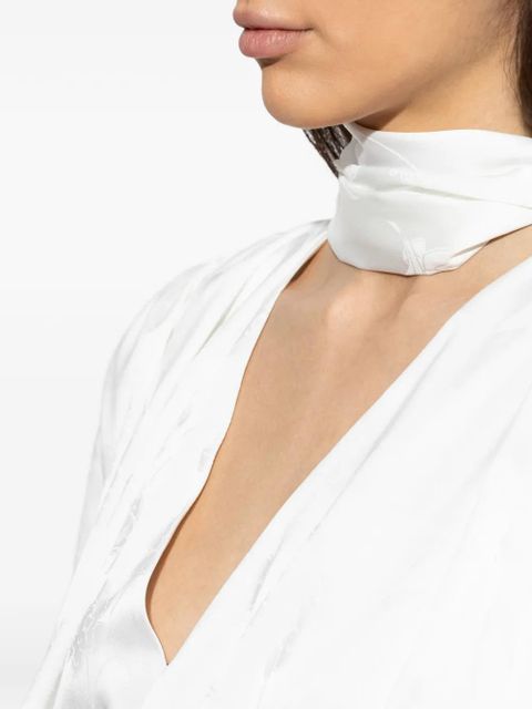 ROTATE BIRGER CHRISTENSEN scarf mini dress - White