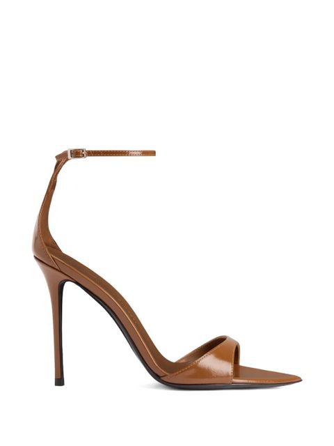 Giuseppe Zanotti Intriigo ankle-strap pointed-toe sandals - Brown - zdjęcie produktu nr 1