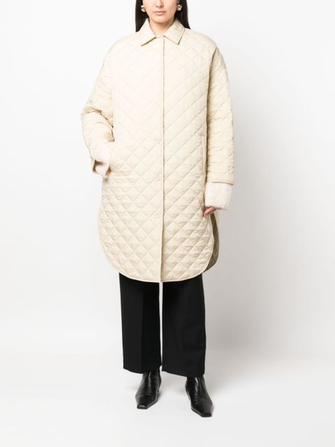 TOTEME single-breasted quilted coat - Neutrals - zdjęcie produktu nr 2