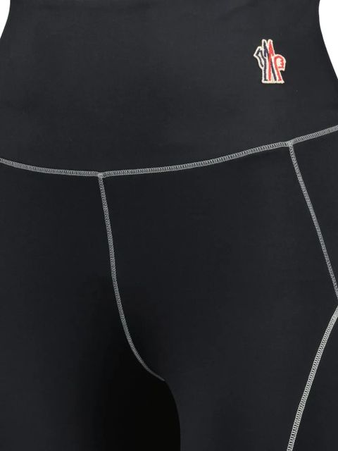 Moncler Grenoble logo-patch leggings - Black
