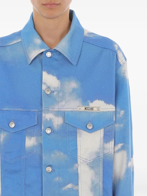 Moschino clouds cotton jacket - Blue - zdjęcie produktu nr 2
