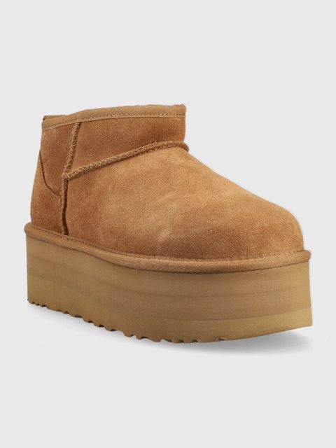 UGG śniegowce zamszowe Classic Ultra Mini Platform - zdjęcie produktu nr 1