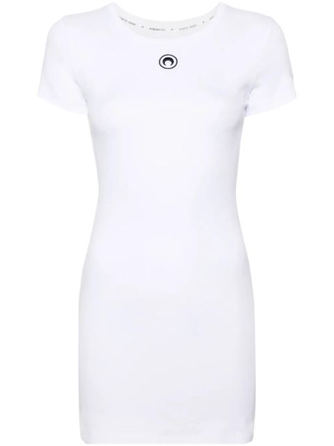 Marine Serre organic-cotton T-shirt dress - White - zdjęcie produktu nr 1