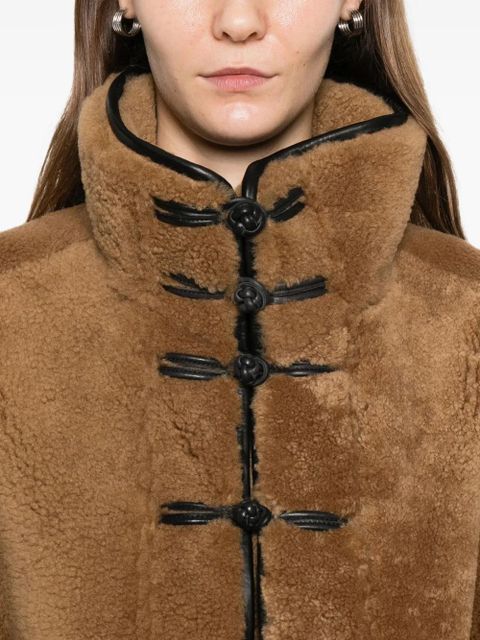 Róhe toggle-fastening pocket jacket - Brown