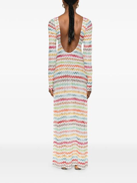 Missoni zigzag-pattern cover-up - White
