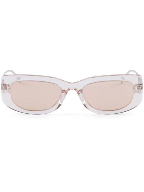 Prada Eyewear Symbole rectangle-frame sunglasses - Neutrals - zdjęcie produktu nr 1