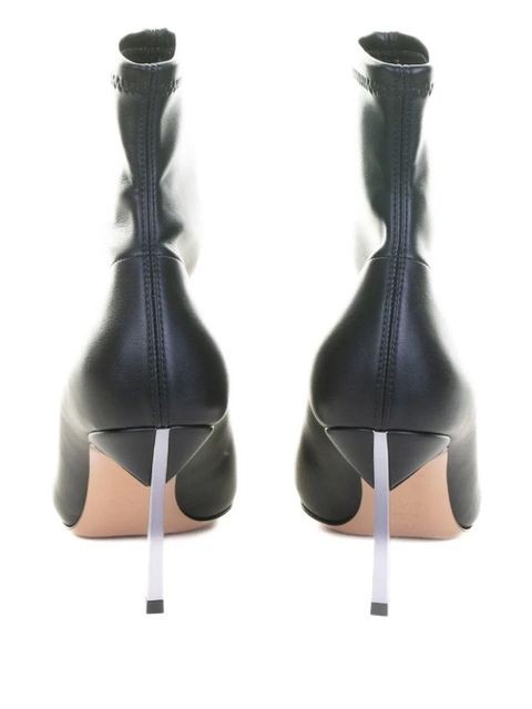 Casadei metallic-heel pointed-toe boots - Black - zdjęcie produktu nr 2