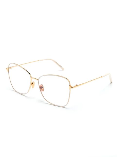 TOM FORD Eyewear FT5906B two-tone butterfly-frame glasses - Neutrals - zdjęcie produktu nr 2