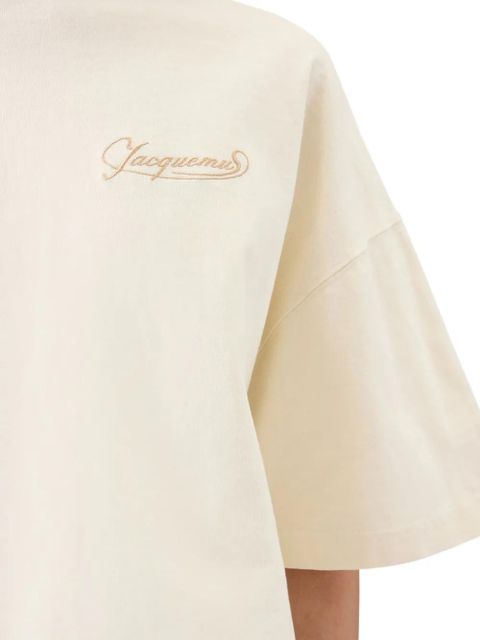 Jacquemus Corto cropped T-shirt - Neutrals