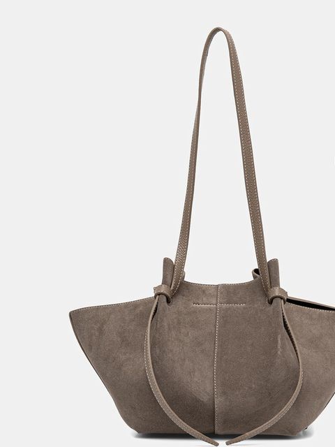 Yuzefi torebka zamszowa MOCHI kolor beżowy YUZRS25-HB-MO-S018