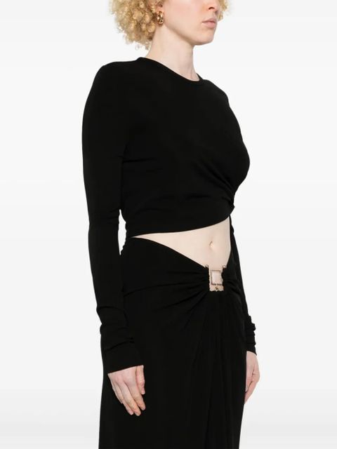 Christopher Esber bezel-quartz long-sleeve top - Black - zdjęcie produktu nr 2