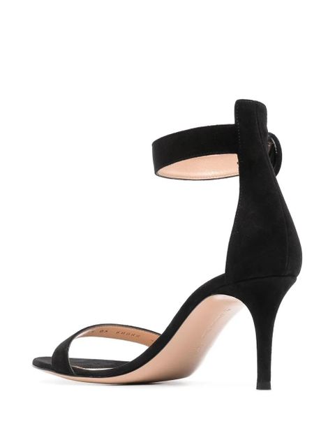 Gianvito Rossi Portofino 70mm suede sandals - Black