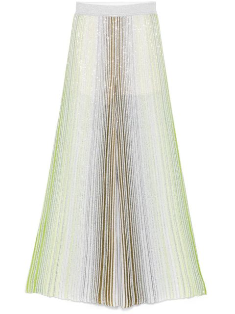Missoni striped palazzo pants - Green - zdjęcie produktu nr 1