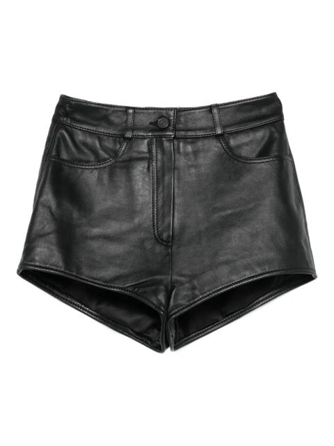 The Frankie Shop side-pocket leather shorts - Black - zdjęcie produktu nr 1