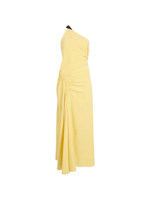 Proenza Schouler Sirena crinkled one-shoulder maxi dress - Yellow - zdjęcie produktu nr 1