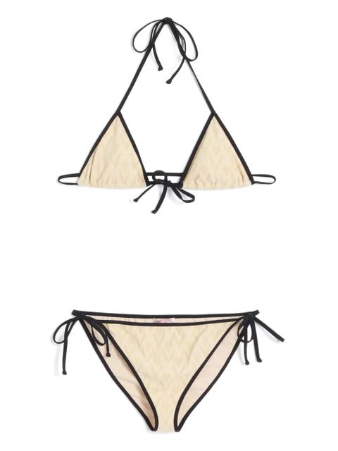 Valentino Garavani Toute La V jacquard bikini - White