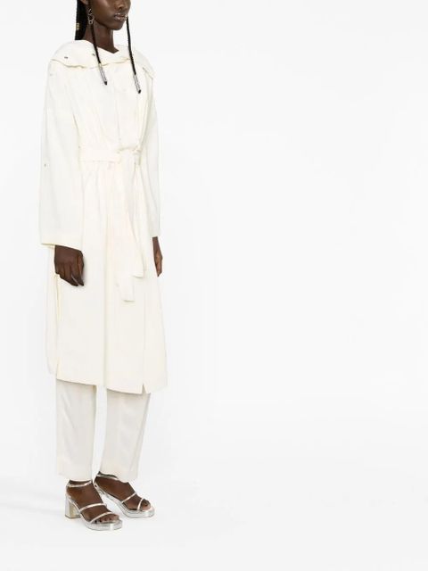TWINSET drawstring duster coat - White