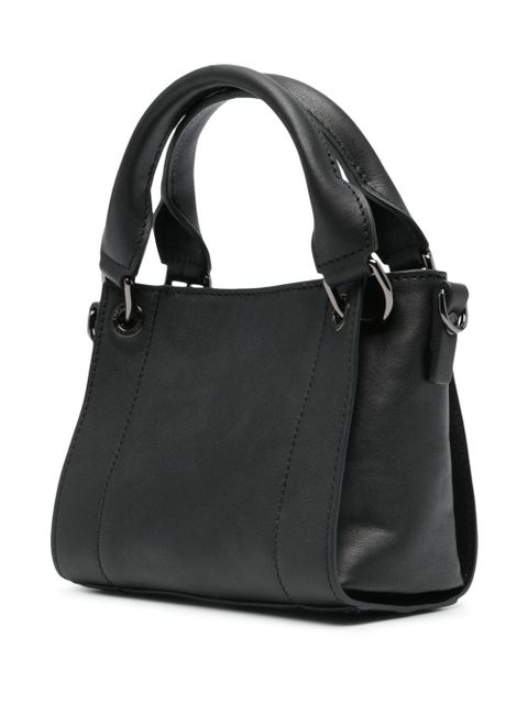 Longchamp XS 3D leather tote bag - Black