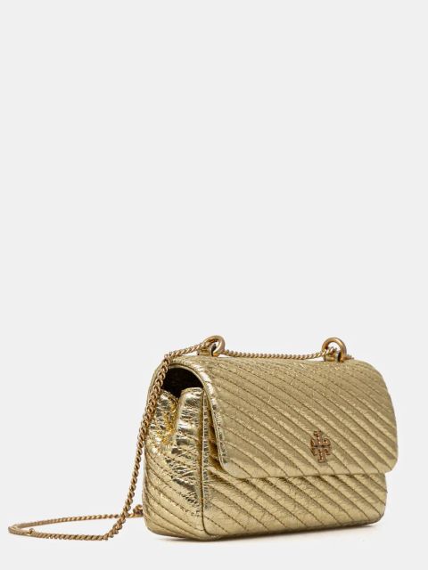 Tory Burch torebka skórzana Kira kolor złoty 161916.700