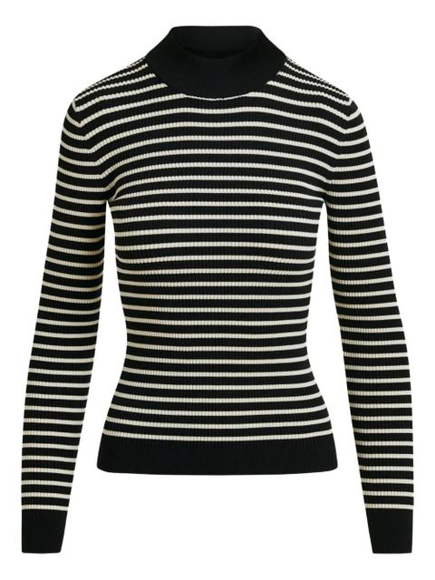 Essentiel Antwerp stripe-pattern sweater - Black - zdjęcie produktu nr 1