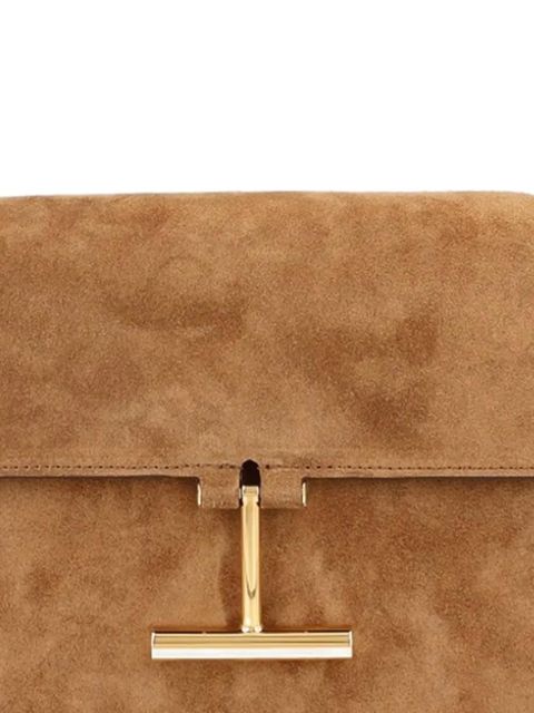 TOM FORD suede logo-detail shoulder bag - Brown - zdjęcie produktu nr 2