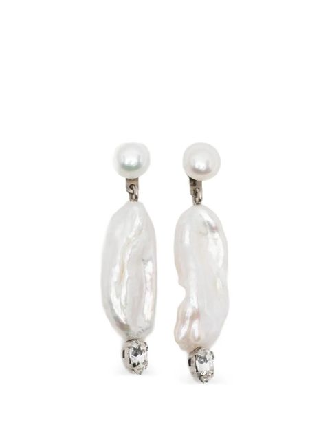 Simone Rocha crystal pearl earrings - Silver - zdjęcie produktu nr 1