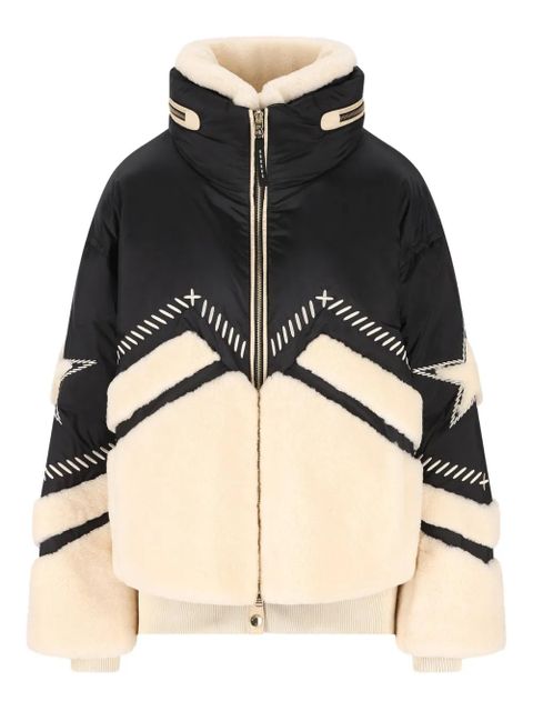 BOGNER Amie embroidery-detail high-neck jacket - Black - zdjęcie produktu nr 1