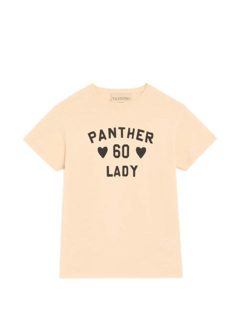 Valentino Garavani cotton jersey T-Shirt with Panther Lady print - Yellow - zdjęcie produktu nr 1