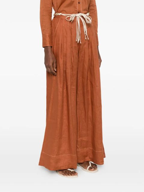 ZIMMERMANN tie-fastening trousers - Brown - zdjęcie produktu nr 2