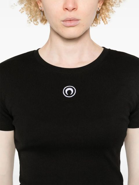 Marine Serre moon logo T-shirt - Black - zdjęcie produktu nr 2