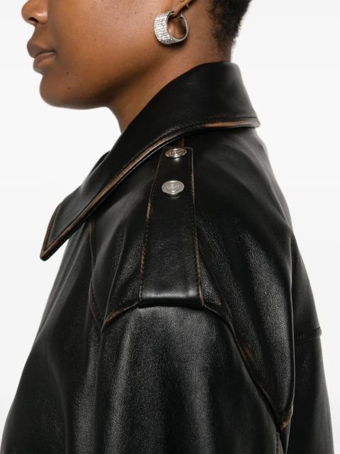 Blumarine leather jacket - Black - zdjęcie produktu nr 2