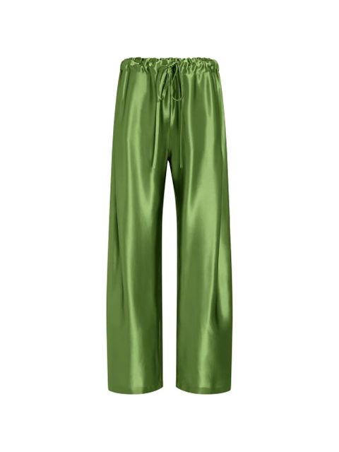 KHAITE palazzo trousers - Green - zdjęcie produktu nr 1