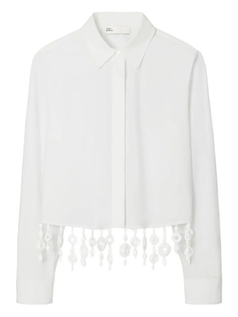 Tory Burch crystal-embellished shirt - White - zdjęcie produktu nr 1