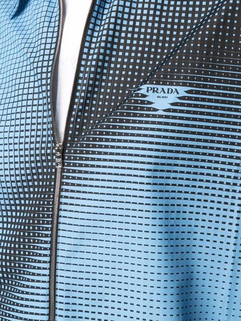 Prada digital-print logo shirt - Blue