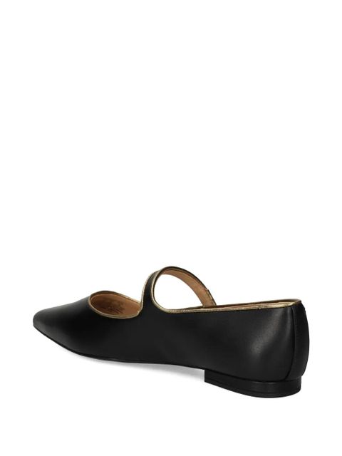 Lauren Ralph Lauren pointed-toe Mary Jane flats - Black
